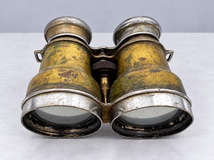 Brass & Nickel Field Binoculars