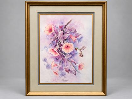Signed Ltd Ed Hummingbird Print 462/1000 Plate 51 Archilochus Colubris