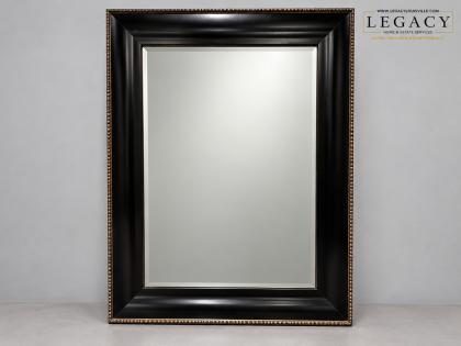 Large Dark Wood Framed Wall Mirror