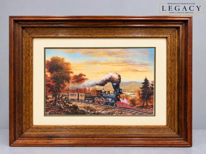 C.W. Vittitow 'The General' Steam Train Limited Edition Print 776/3000 Plate XII